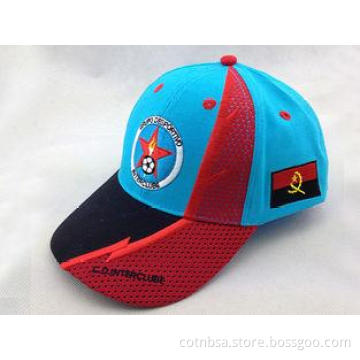 Contrasting Multi Colors Cotton Baseball Cap Embroider Logo